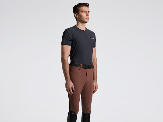 Cavalleria Toscana Men’s Jersey pocket T Shirt Navy