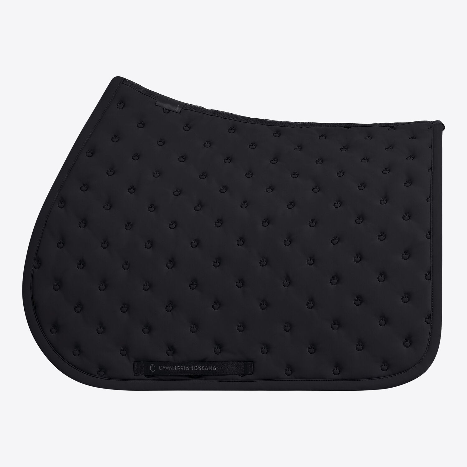 Cavalleria Toscana Embroidery Quilted Jumping Saddle Pad Black
