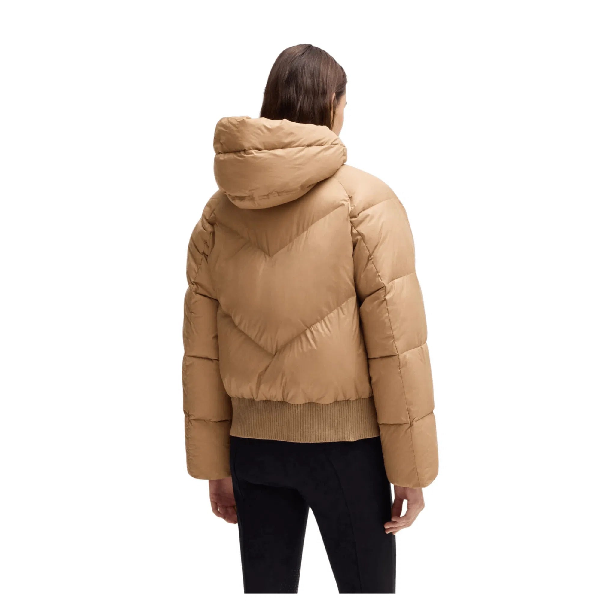 Boss Equestrian Womens Marsha Puffer Jacket Camel