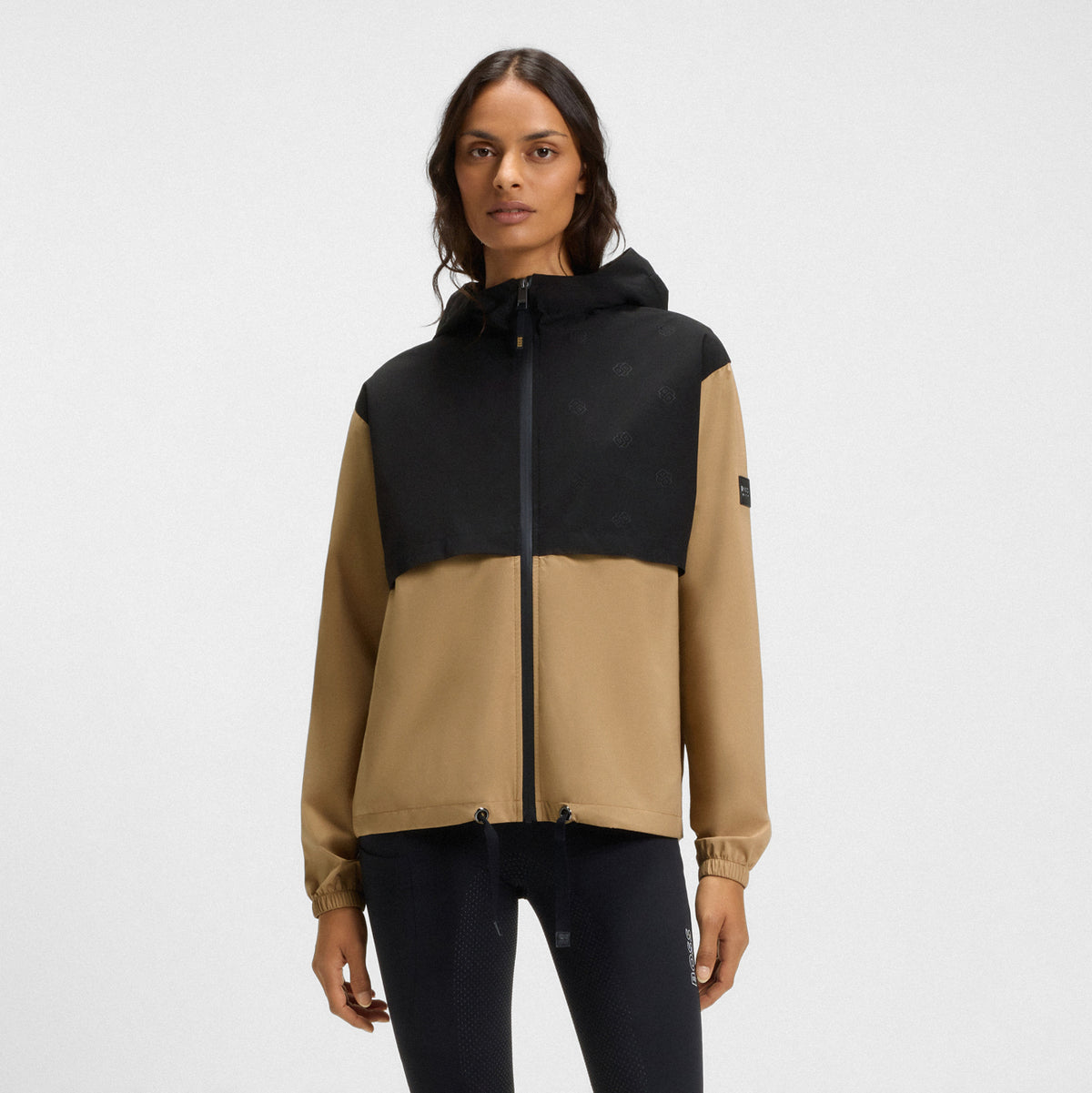Boss Equestrian Louise Women’s Rain Jacket - Black/Camel