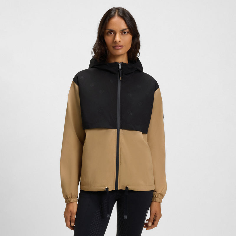 Boss Equestrian Louise Women’s Rain Jacket - Black/Camel