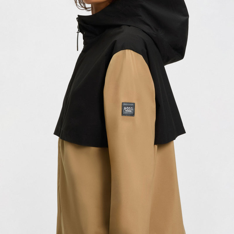 Boss Equestrian Louise Women’s Rain Jacket - Black/Camel