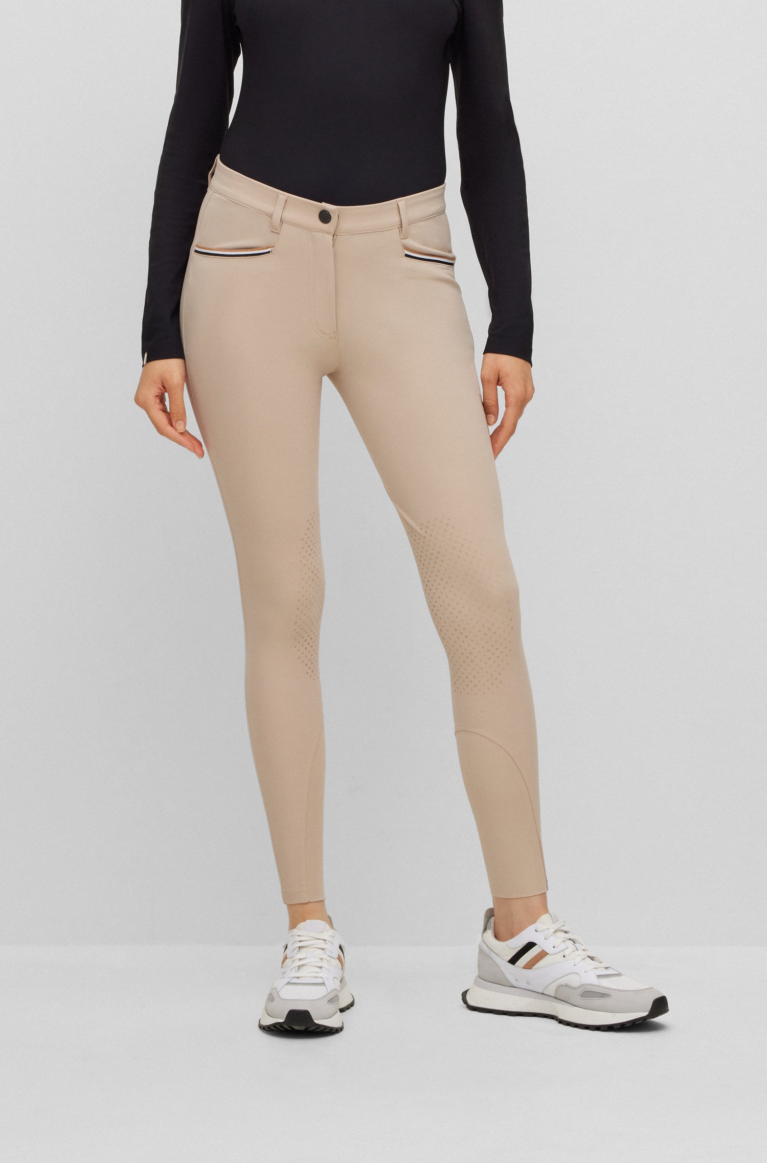 Boss Equestrian Hazel Knee Grip Breeches Beige