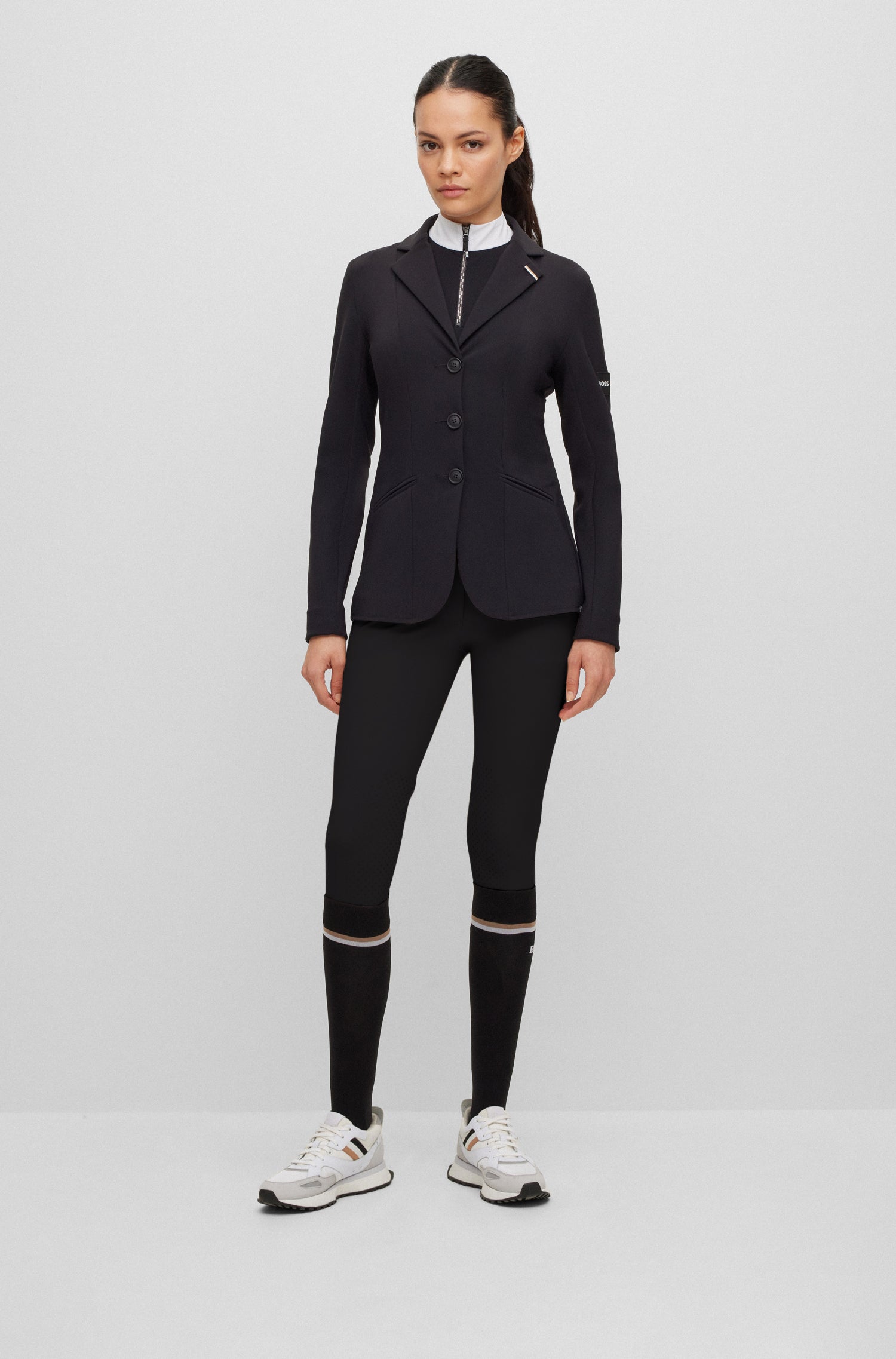 Boss Equestrian Hazel Knee Grip Breeches Black