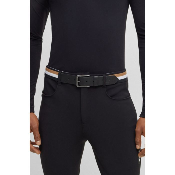 Boss Equestrian Pearth Mulit Stripe Signature Belt
