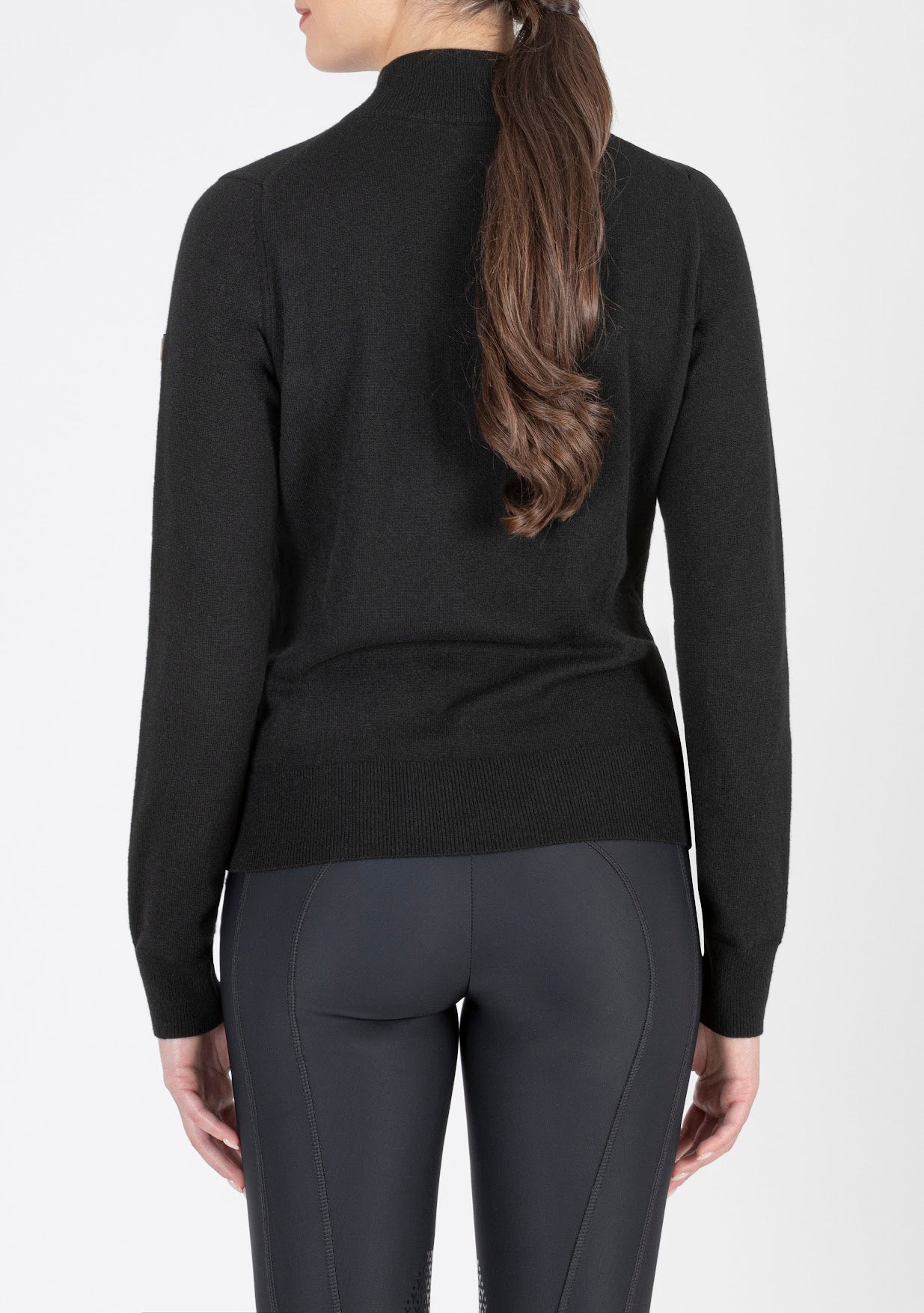 Equiline Collo Alto Women’s Black Crystal Jumper
