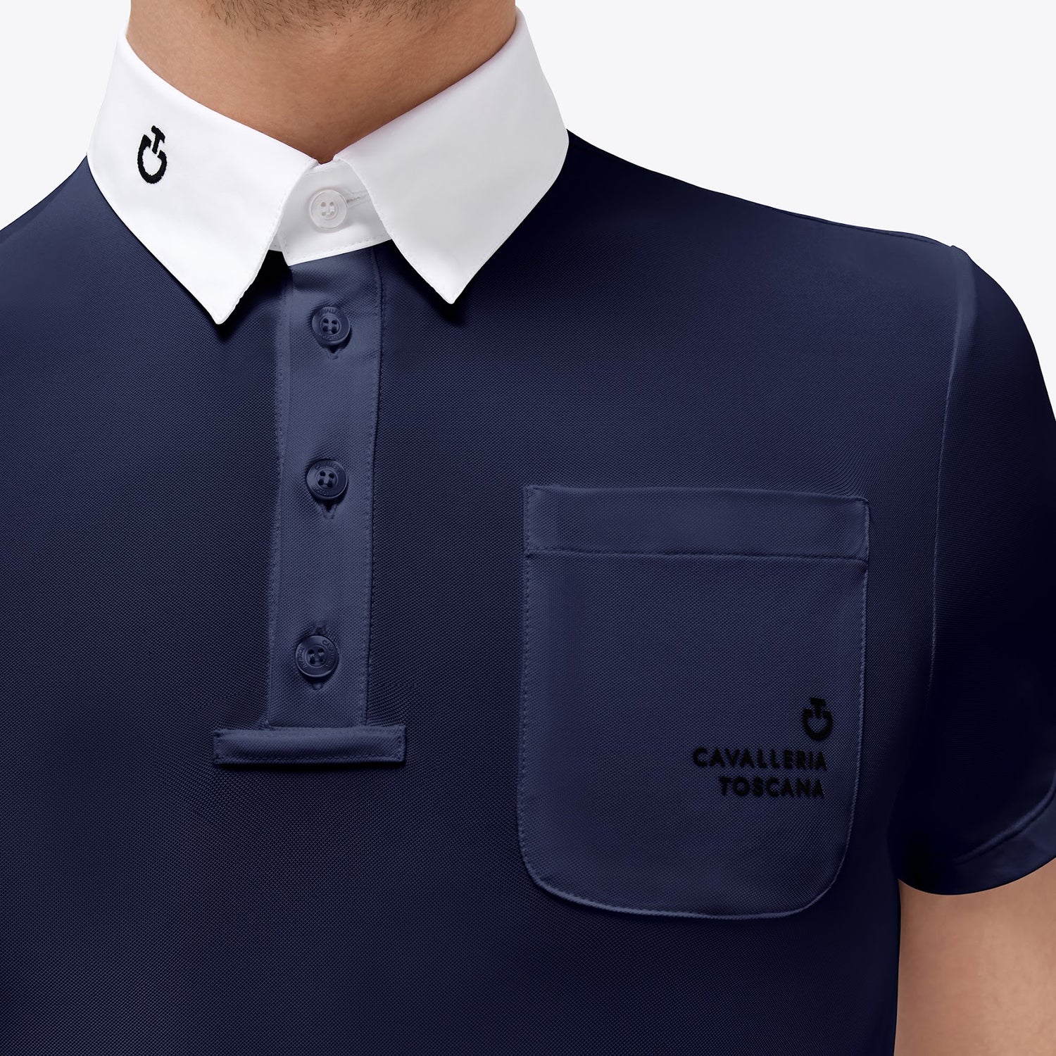 Cavalleria Toscana Mens Short  Sleeve Competition Shirt