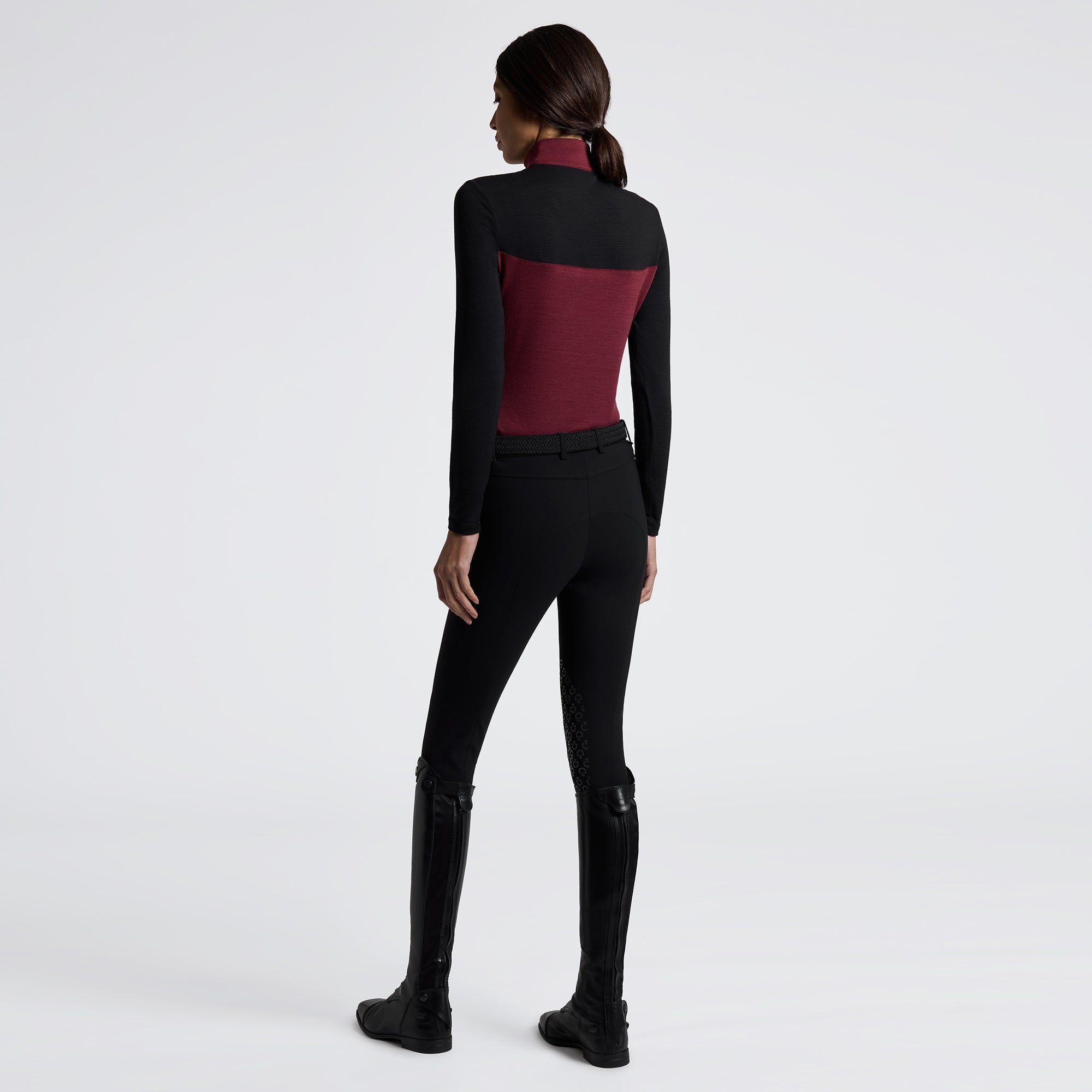 Cavalleria Toscana L/S Tech Wool Half Zip Training Top