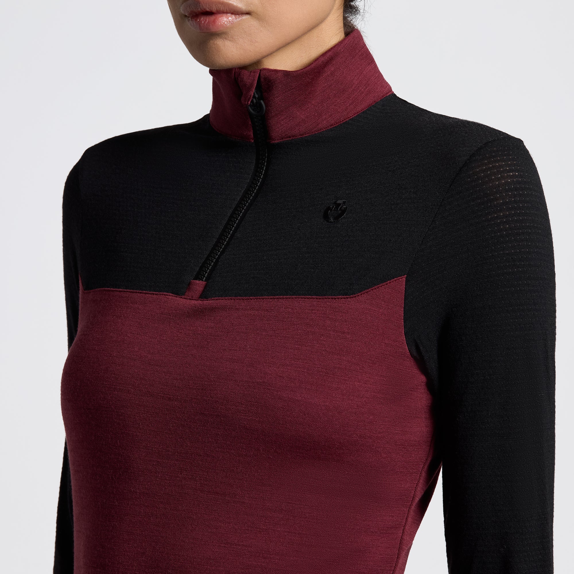 Cavalleria Toscana L/S Tech Wool Half Zip Training Top
