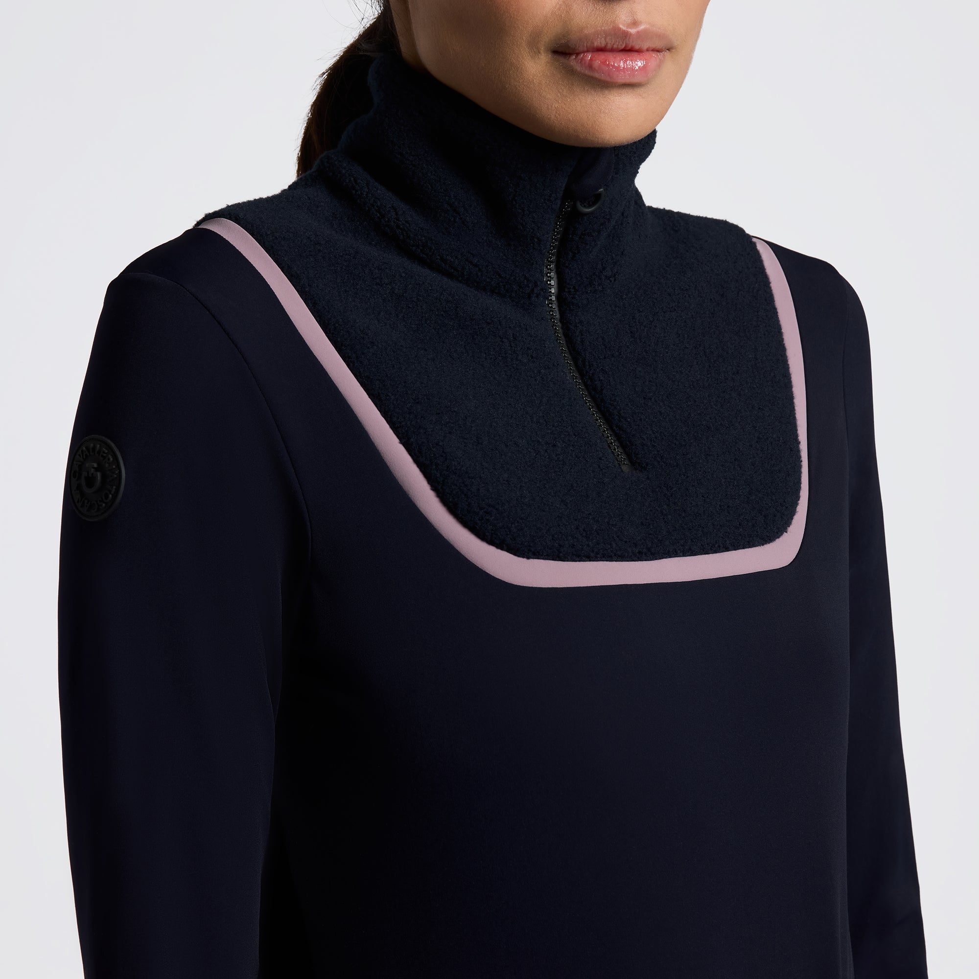 Cavalleria Toscana L/S Warm Jersey W/Fleece Insert Training Polo