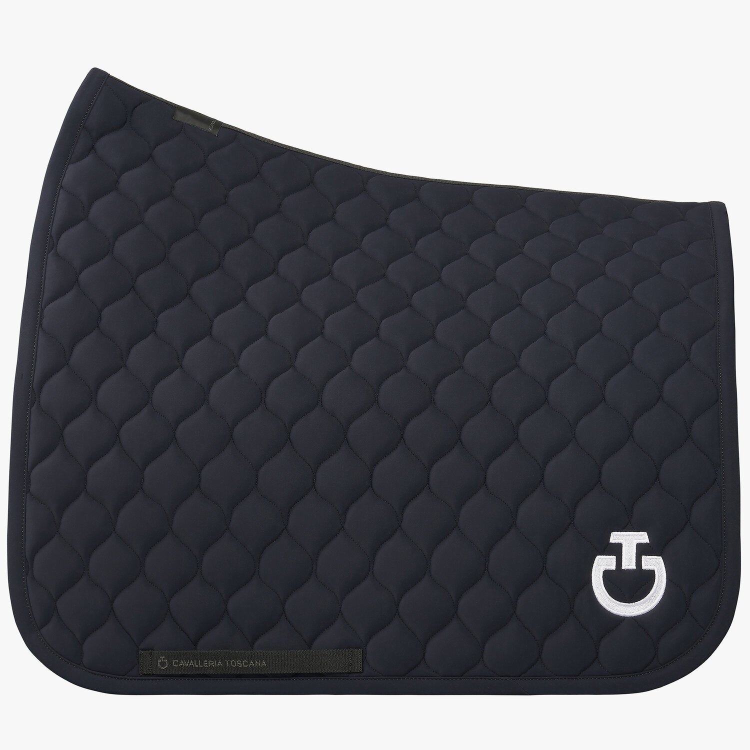 Cavalleria Toscana Circular Quilted Jersey Dressage Saddle Pad Navy