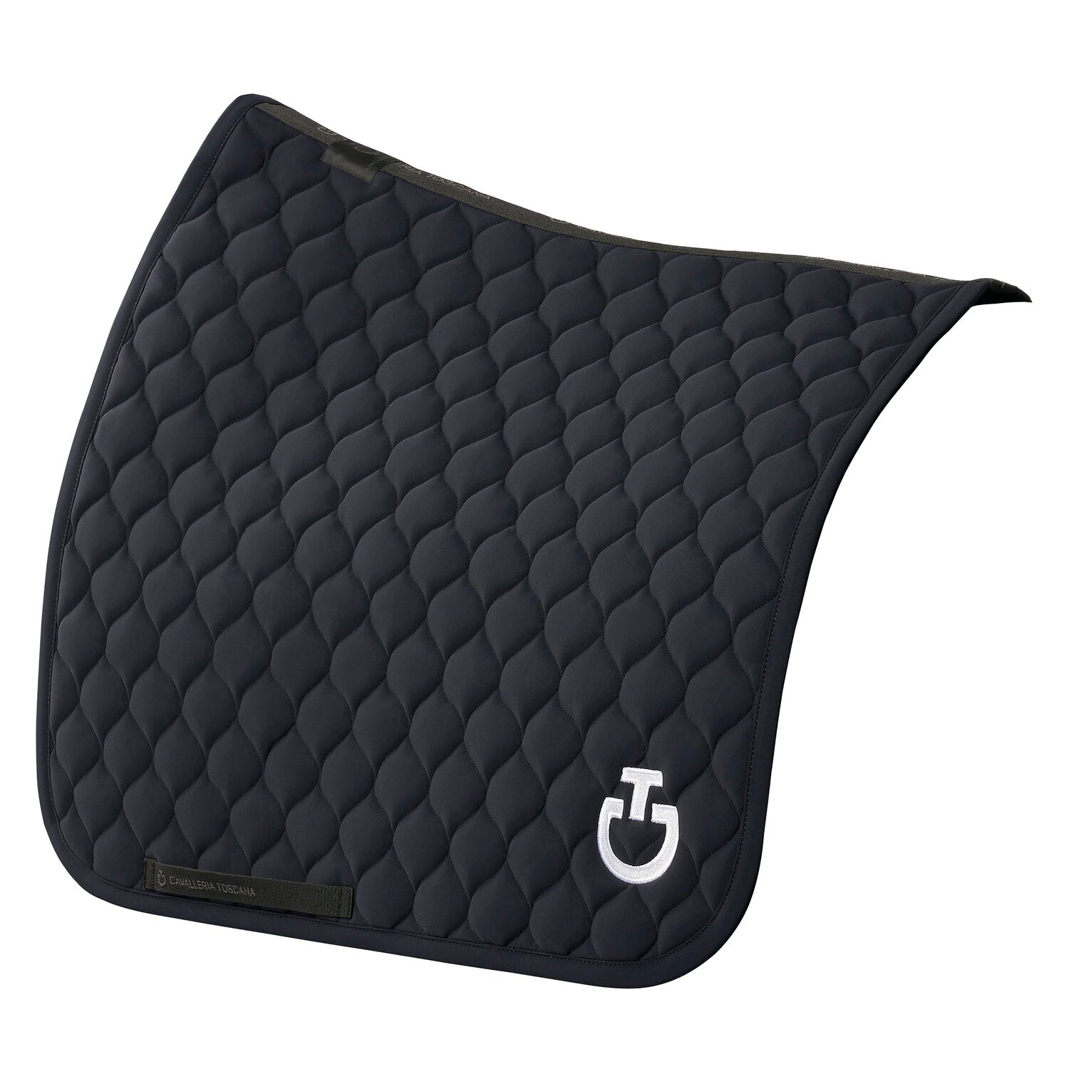 Cavalleria Toscana Circular Quilted Jersey Dressage Saddle Pad Navy