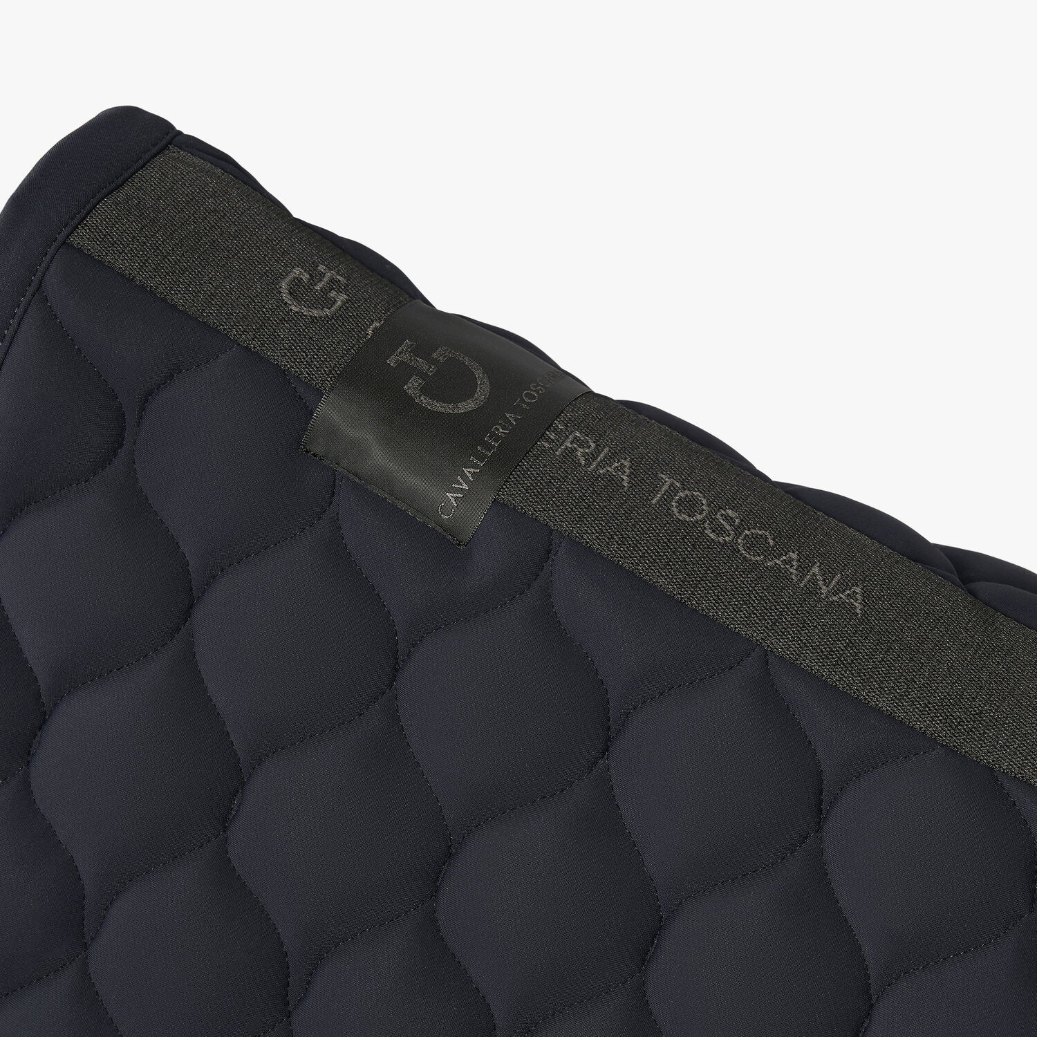 Cavalleria Toscana Circular Quilted Jersey Dressage Saddle Pad Navy