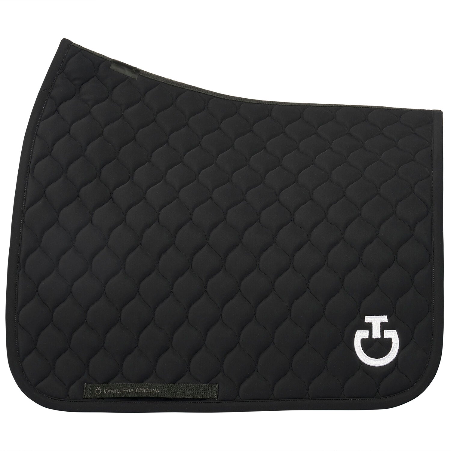 Cavalleria Toscana Circular Quilted Jersey Dressage Saddle Pad Black