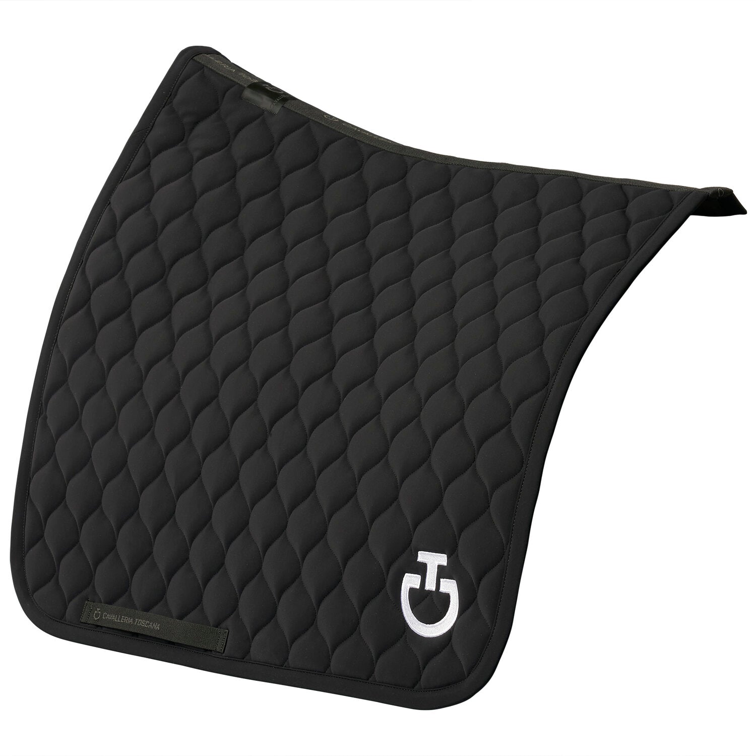 Cavalleria Toscana Circular Quilted Jersey Dressage Saddle Pad Black