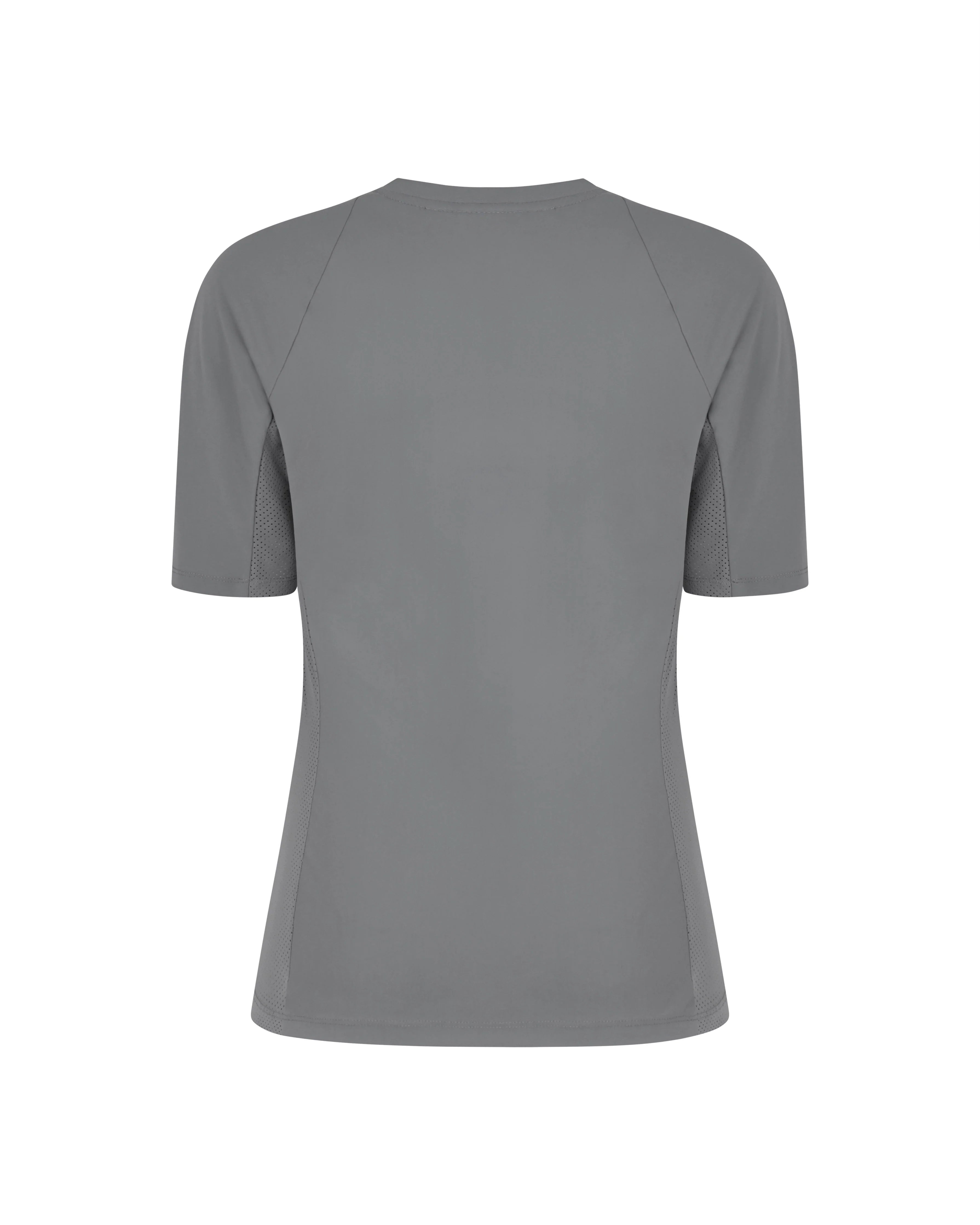 Trolle Perforated Tech Jersey T-Shirt Female Stone Grey