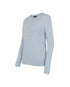 Trolle Cashmere Wool Logo Crew Sweater Light Blue