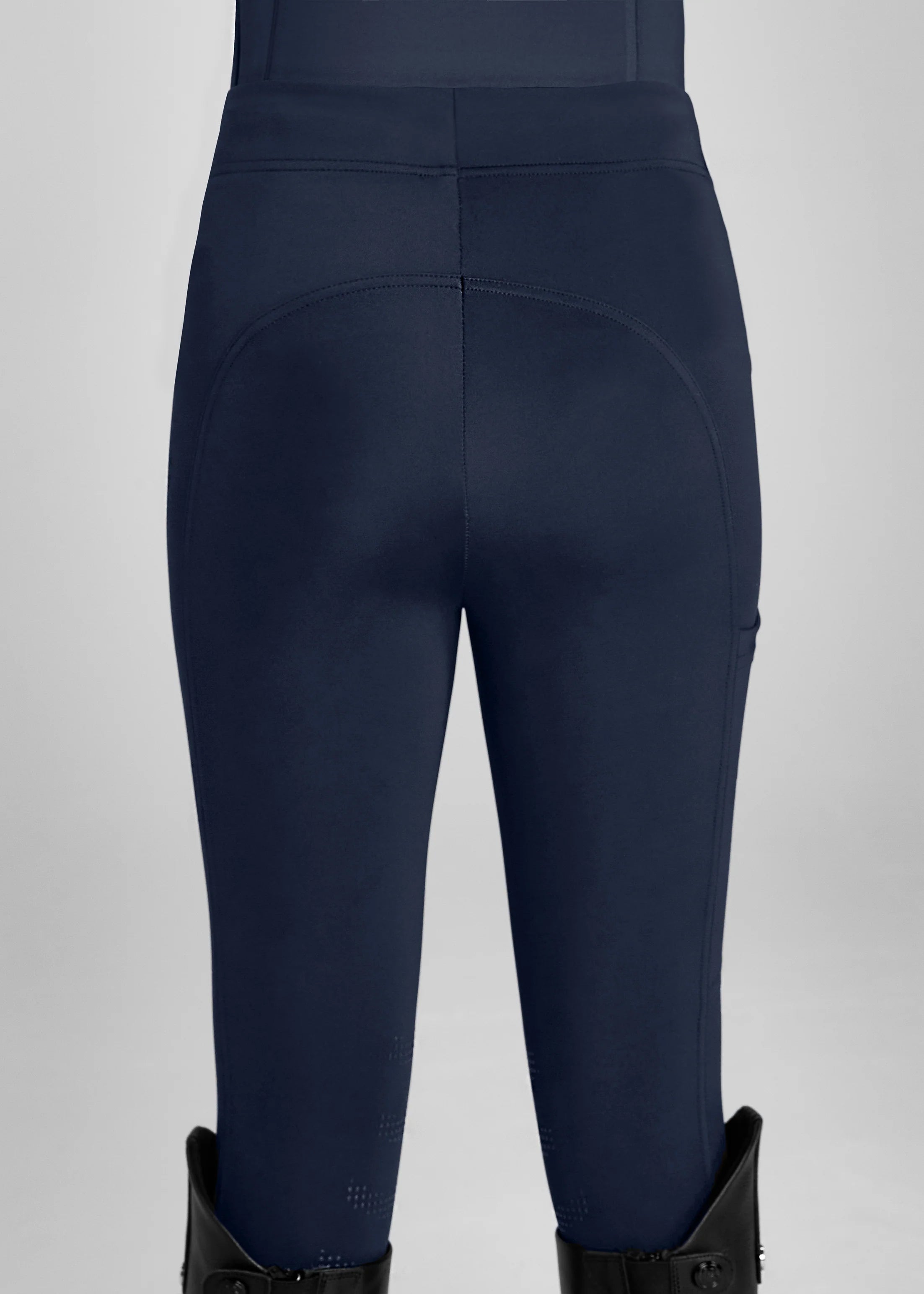 Aztec Diamond Navy Knee Grip Leggings