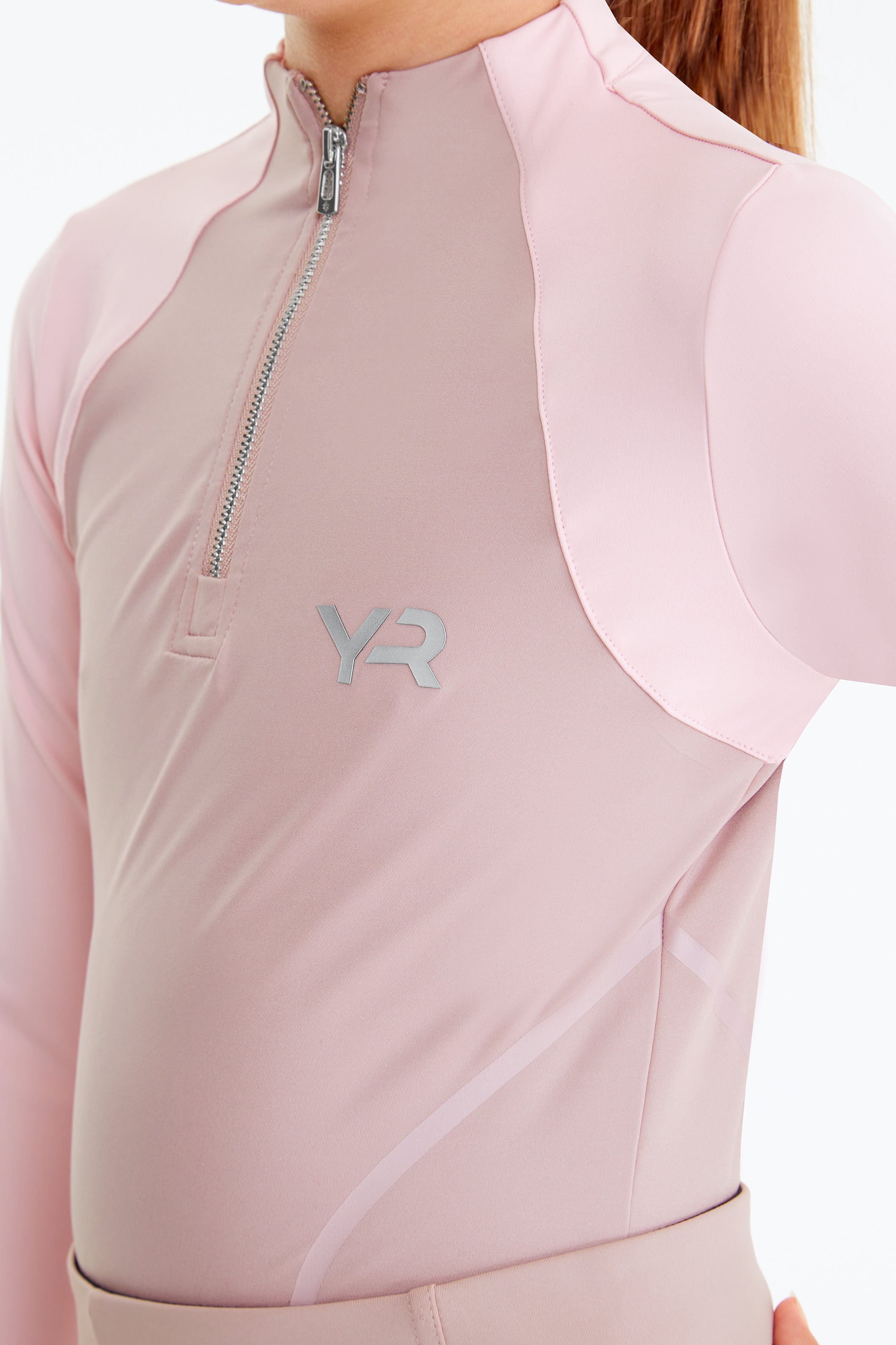 Aztec Diamond Young Rider Pink Colour Black Base Layer At IG Equine Boutique