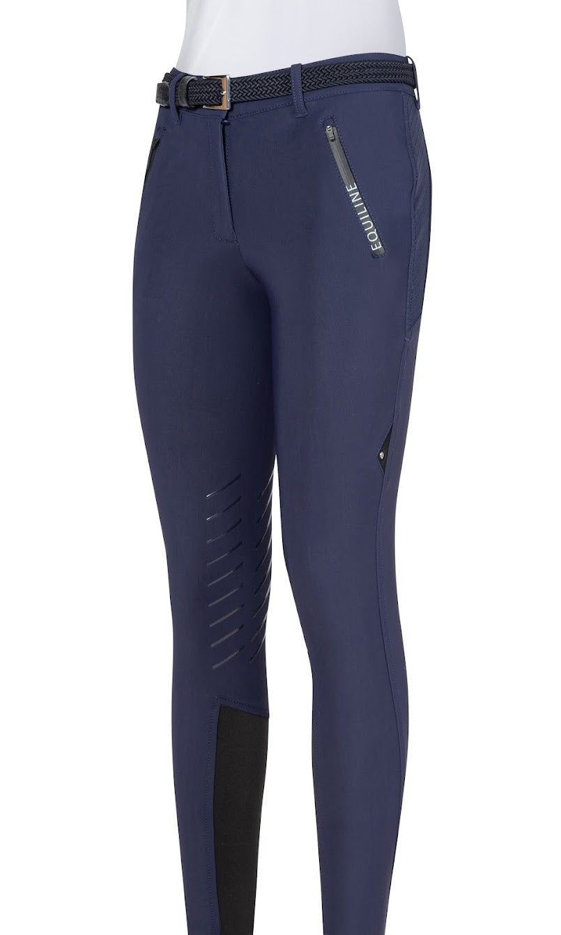 The Equiline Choicek Womens breeches offer style and comfort when riding. These breeches are made from the new B-Move material which offers breathability and comfort at high performance. The knee grip gives stability when riding and the stretch material on the lower leg will provide you with the perfect fit.