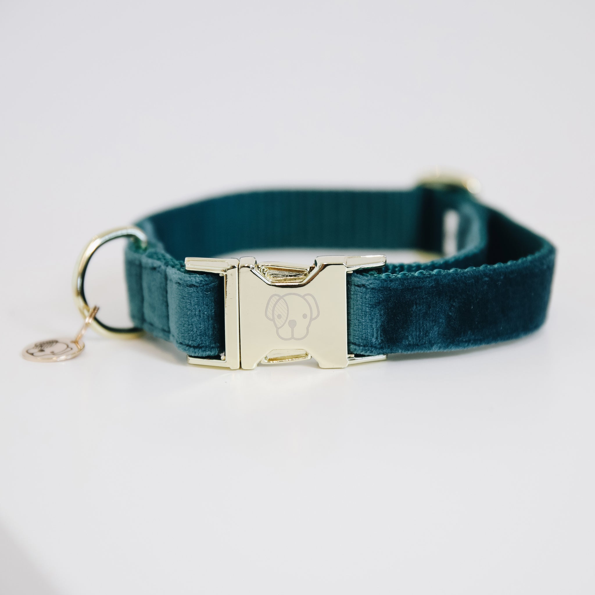 The Kentucky Velvet dog collar is extremely soft yet durable giving a touch of luxury for your dog. these collars are adjustable so great for a growing dog. The collar has a gold clip backless with the Kentucky dog logo and a gold tag for you to engrave. matching leads available.