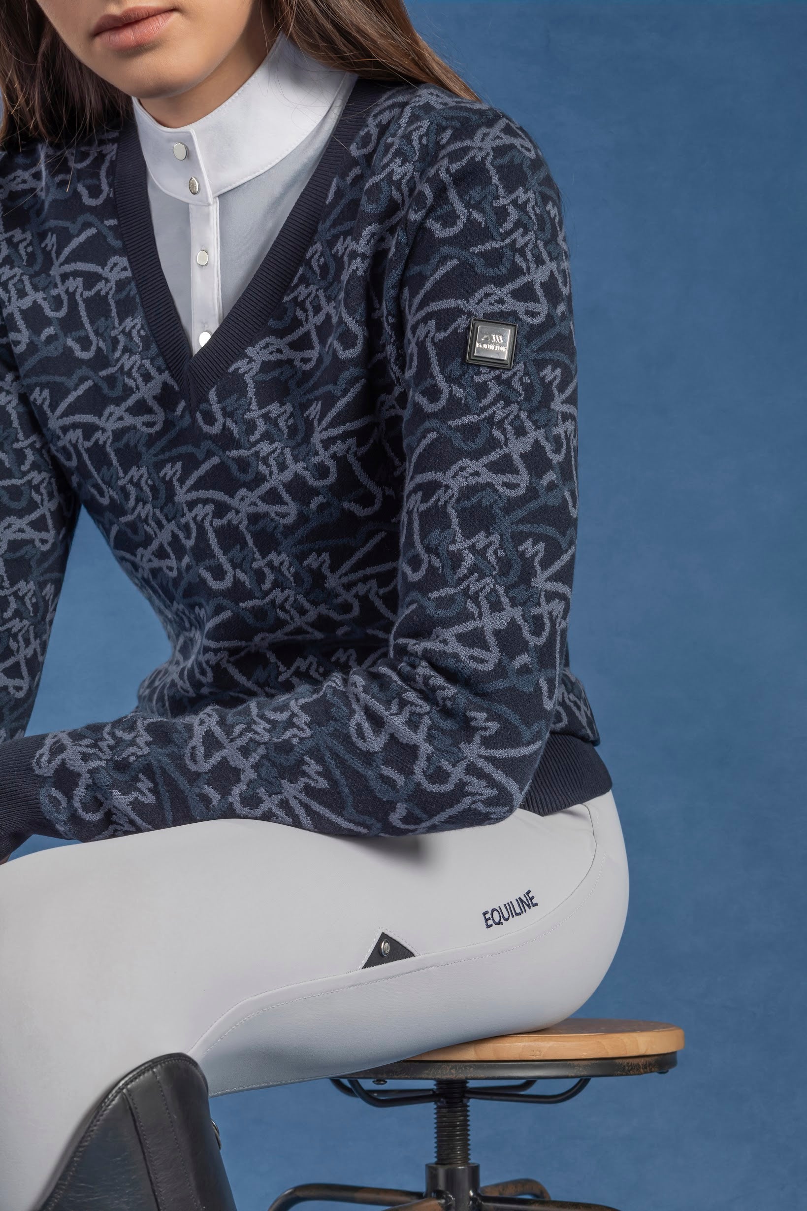 Reduced! Equiline All Over Horse Jumper