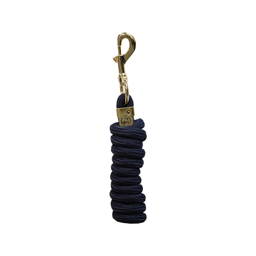 The classic Kentucky lead rope is strong and durable, yet soft for your hands. Comes with a sturdy gold clip. Available in multiple colours.