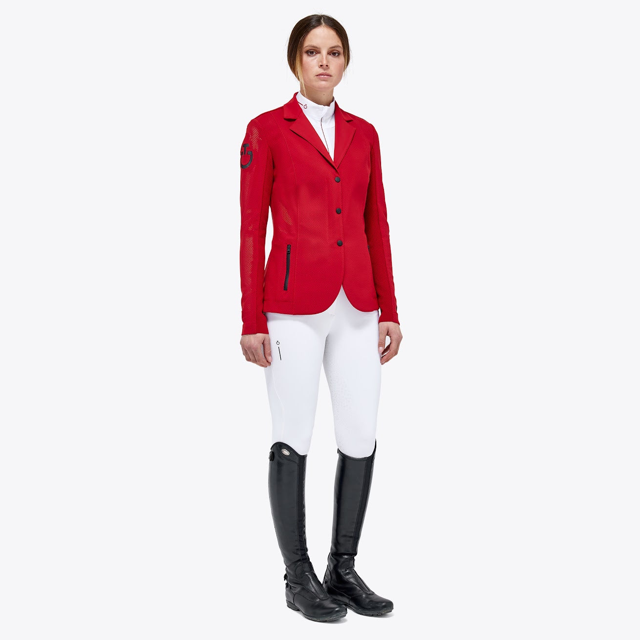 The new perforated revo show jacket from Cavalleria Toscana’s Revolution collection.