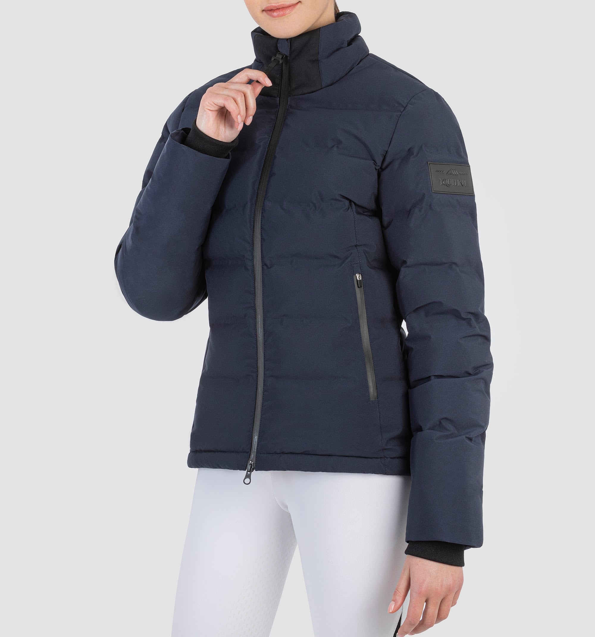 Equiline Cadoc Navy Puffer Coat