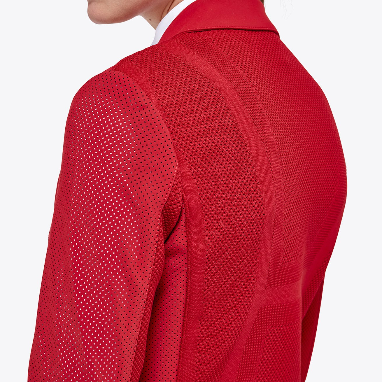 The new perforated revo show jacket from Cavalleria Toscana’s Revolution collection.