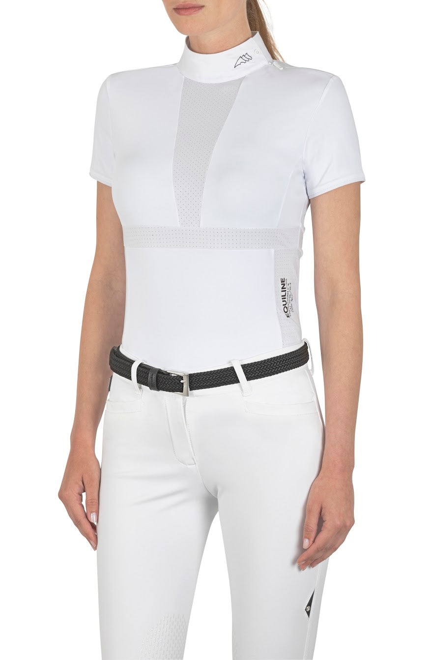 Reduced! Equiline S/S Perforated Contemporary line Show Shirt