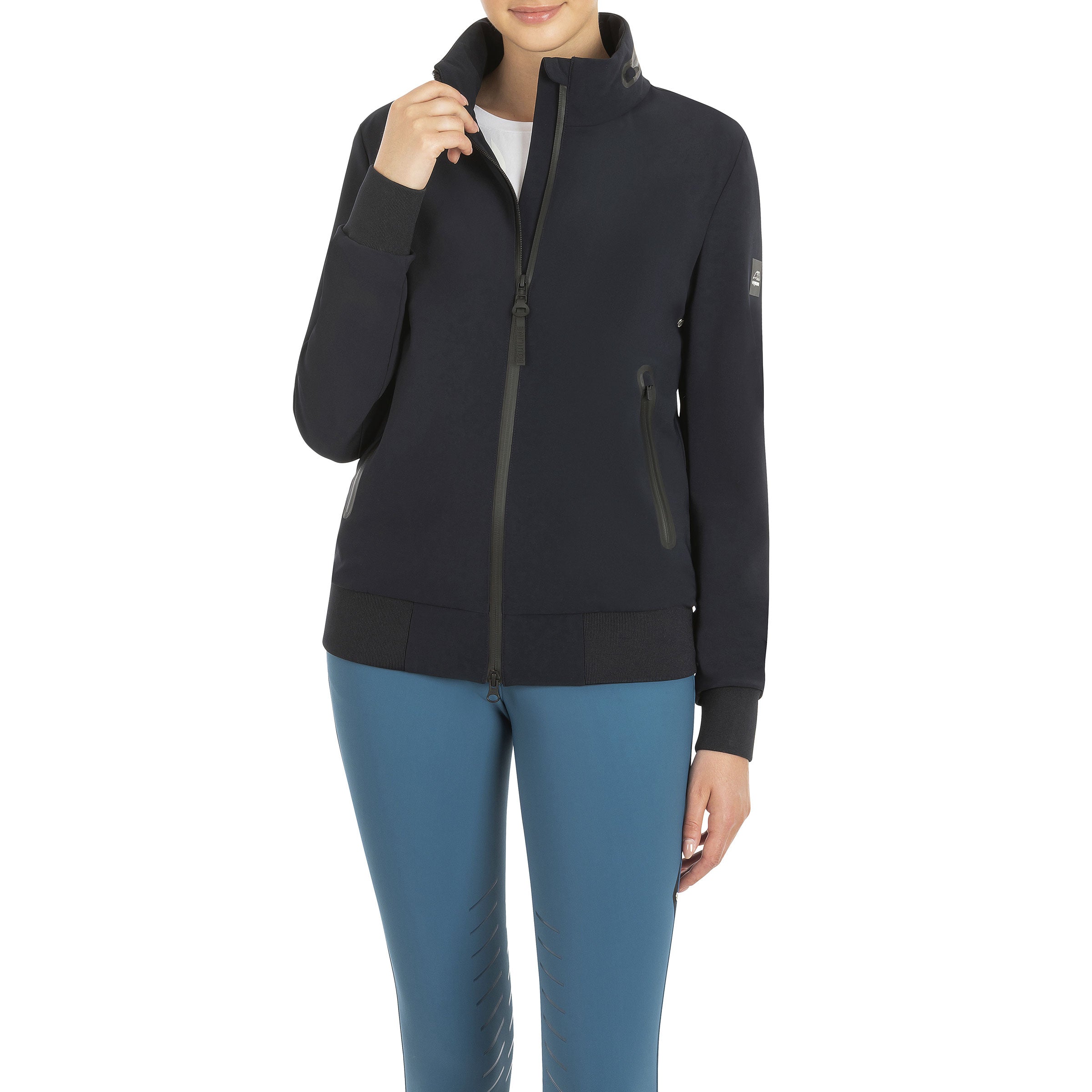 Equiline B-Move Softshell Jacket Cassiec. B-Move material offers flexibility and full movement when riding. The jacket is finished with waterproof zippers, and a hidden hood.