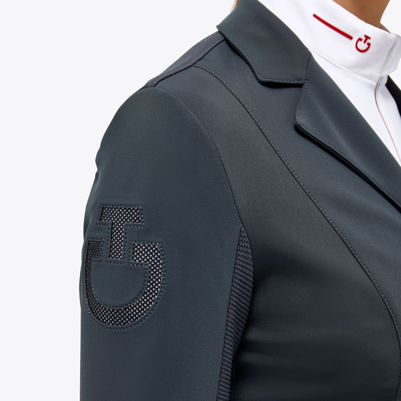 Cavalleria Toscana Revo Navy Tech Knit Show Jacket