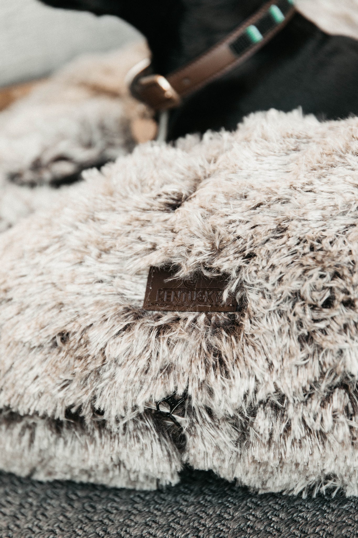 The Kentucky Comfort Donut dog bed has been specially designed to help your dog relax and sleep peacefully. Its donut shape and comfortable fake fur makes the dog feels secure like in a nest, providing ultimate relaxation.