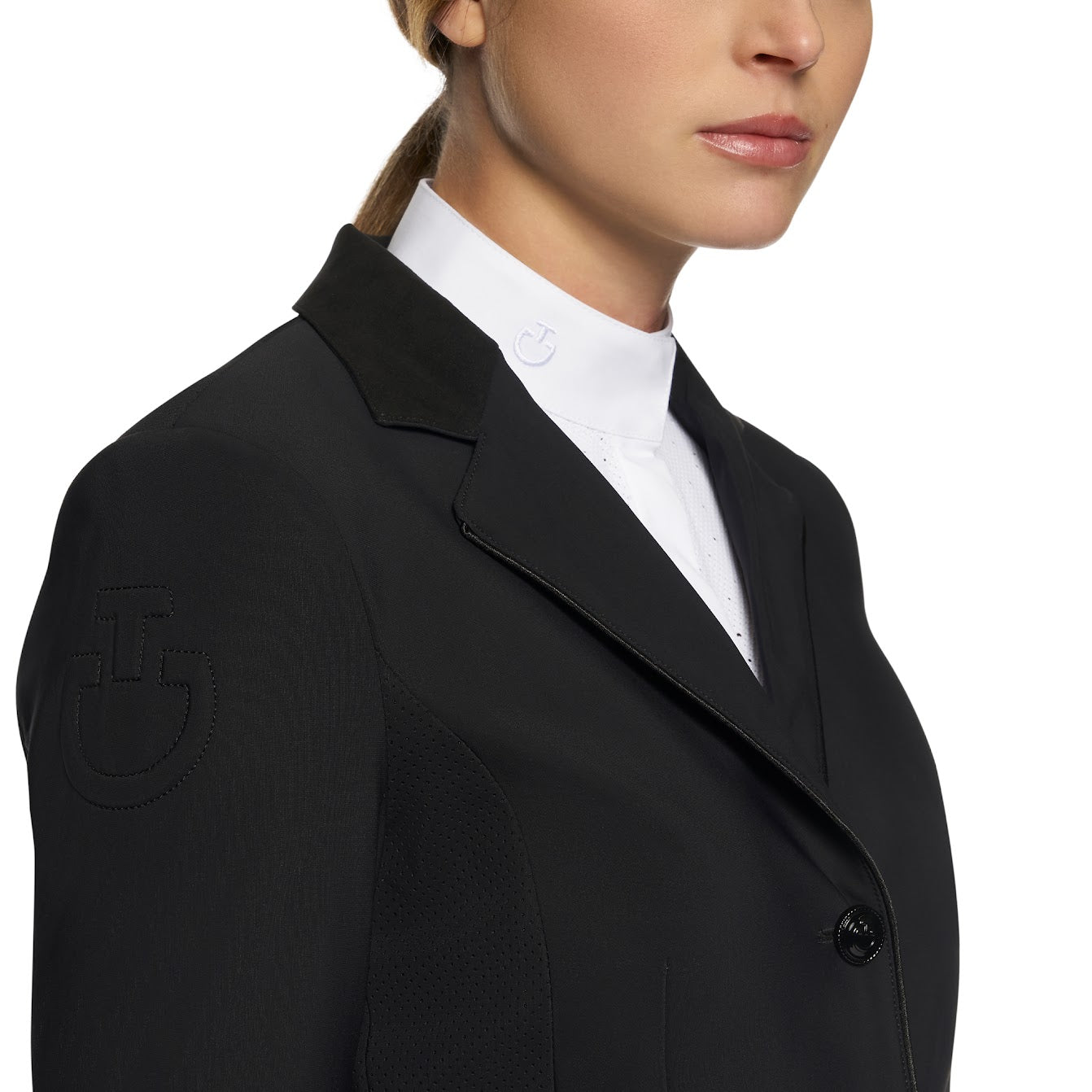 Cavalleria Toscana Black Perforated GP Jacket