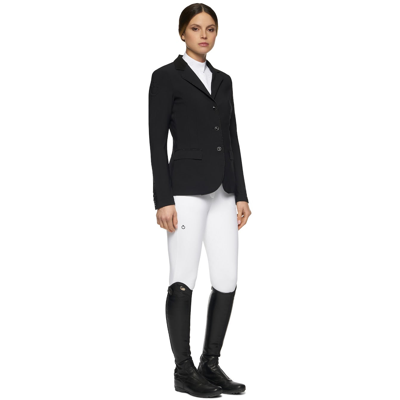 Cavalleria Toscana Black Perforated GP Jacket
