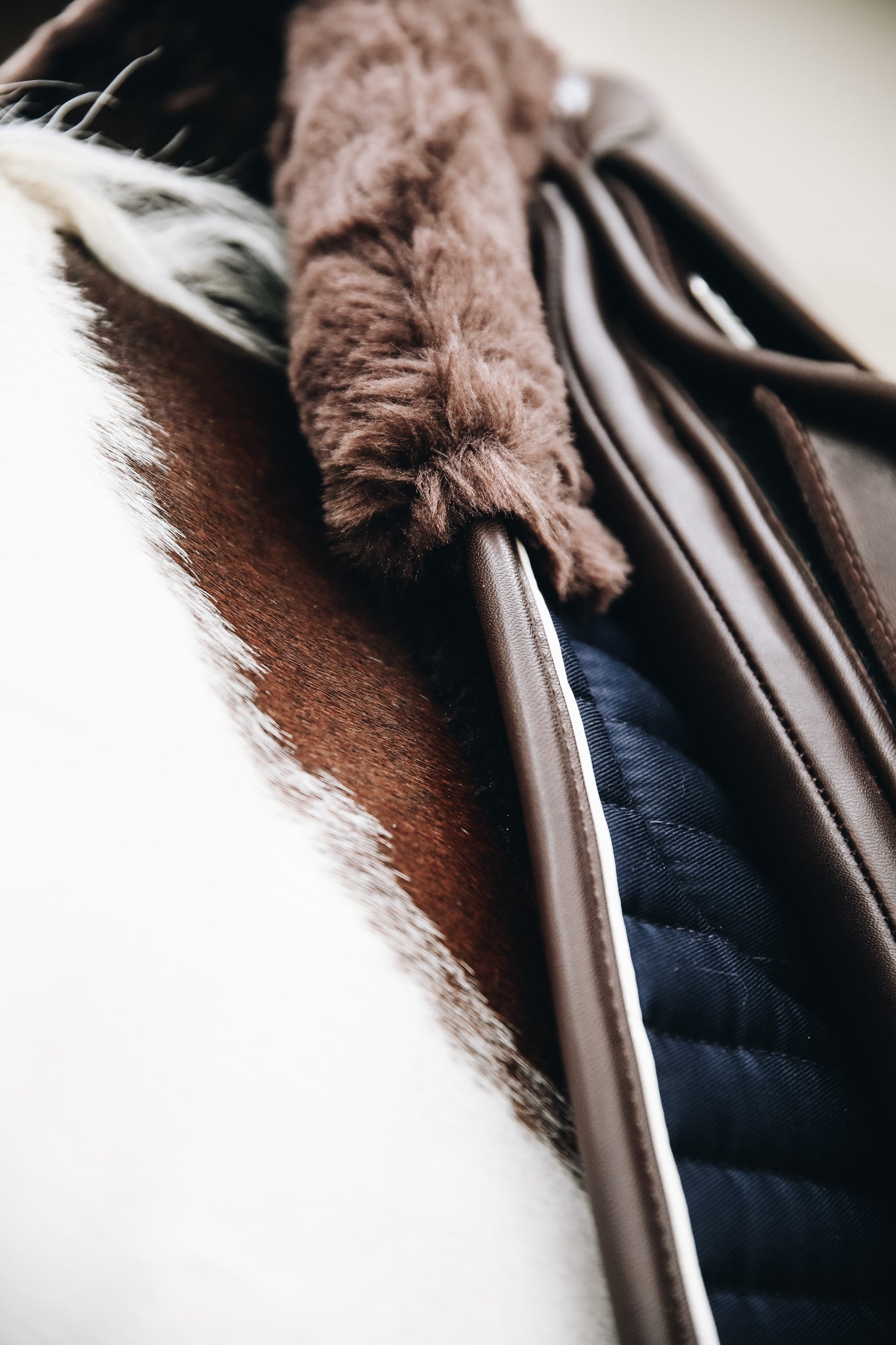 The Kentucky Horsewear Skin Friendly Dressage Pad offers extreme cushioning and support between the horses back and the saddle whilst preventing friction.