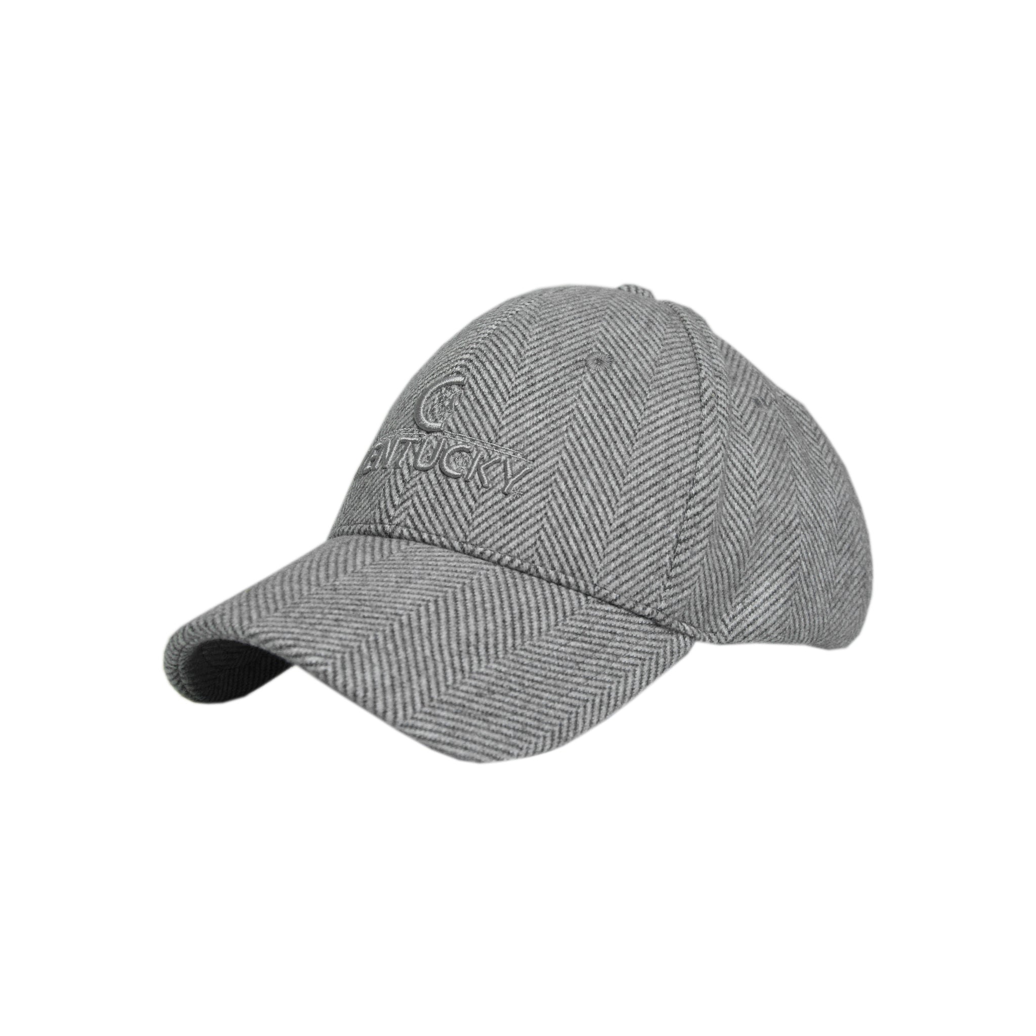 The herringbone wool Kentucky cap is perfect accompaniment to any outfit. Self coloured Kentucky logo and fully adjustable.