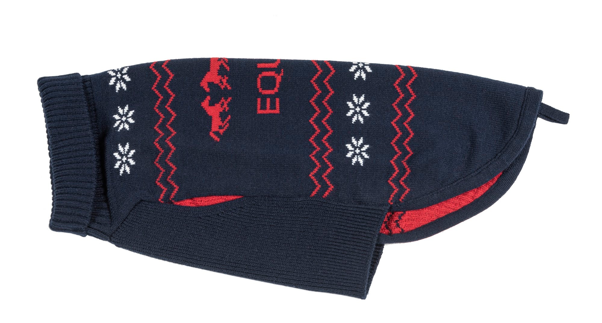 Keep warm this winter with the Equiline Winter Christmas dog jumper. This luxury canine jumper will Coordinate with your dog with matching clothing and accessories for you. Machine washable