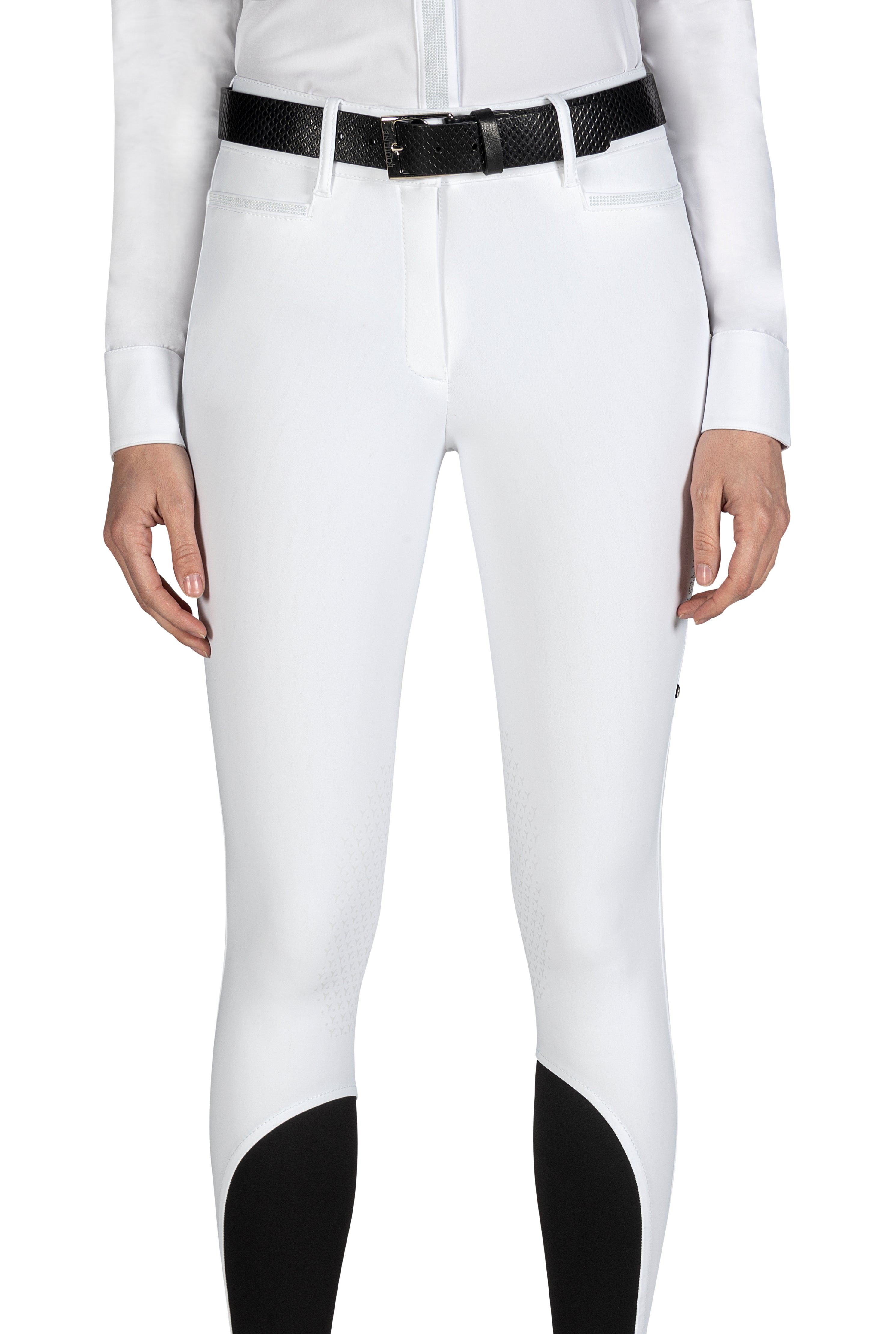 Equiline White Ericiek Knee Grip Breeches