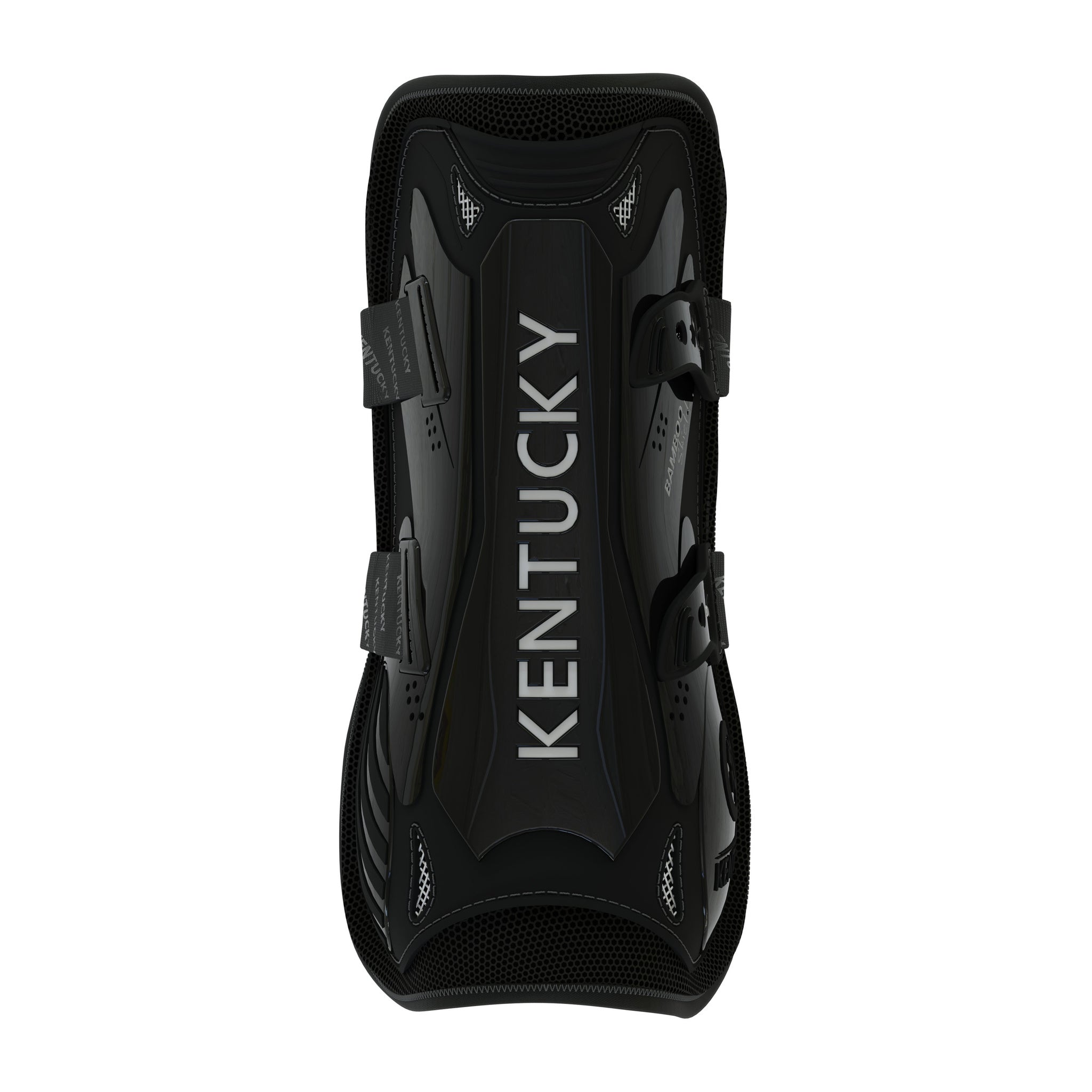 Kentucky Vegan Tendon Boots Bamboo Shield with Elastic fastenings are now available following years of research and development. The Kentucky Bamboo Sheild Supersedes the already very popular Kentucky Tendon Boot. Bamboo has the best tensile strength and also avoids penetration of sharp objects. Thanks to great results from testing, the bamboo shield is now used to protect the horse’s tendon area.