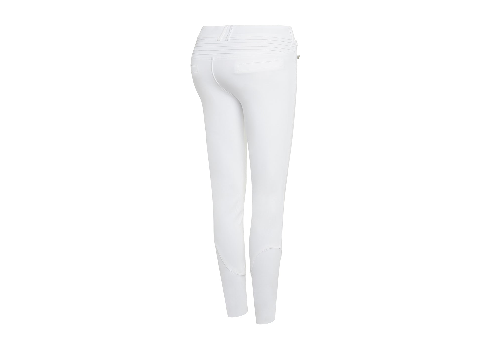 The Samshield white Adele Knee Grip Ladies Breeches are made with high stretch fabric along with pleats on the back to create the perfect fit for the rider. Silicone knee grip and elastic tape inside the belt which is equipped with silicone to prevents the shirt from rising whilst you are riding. The Adele breeches also offer protection against UV rays.