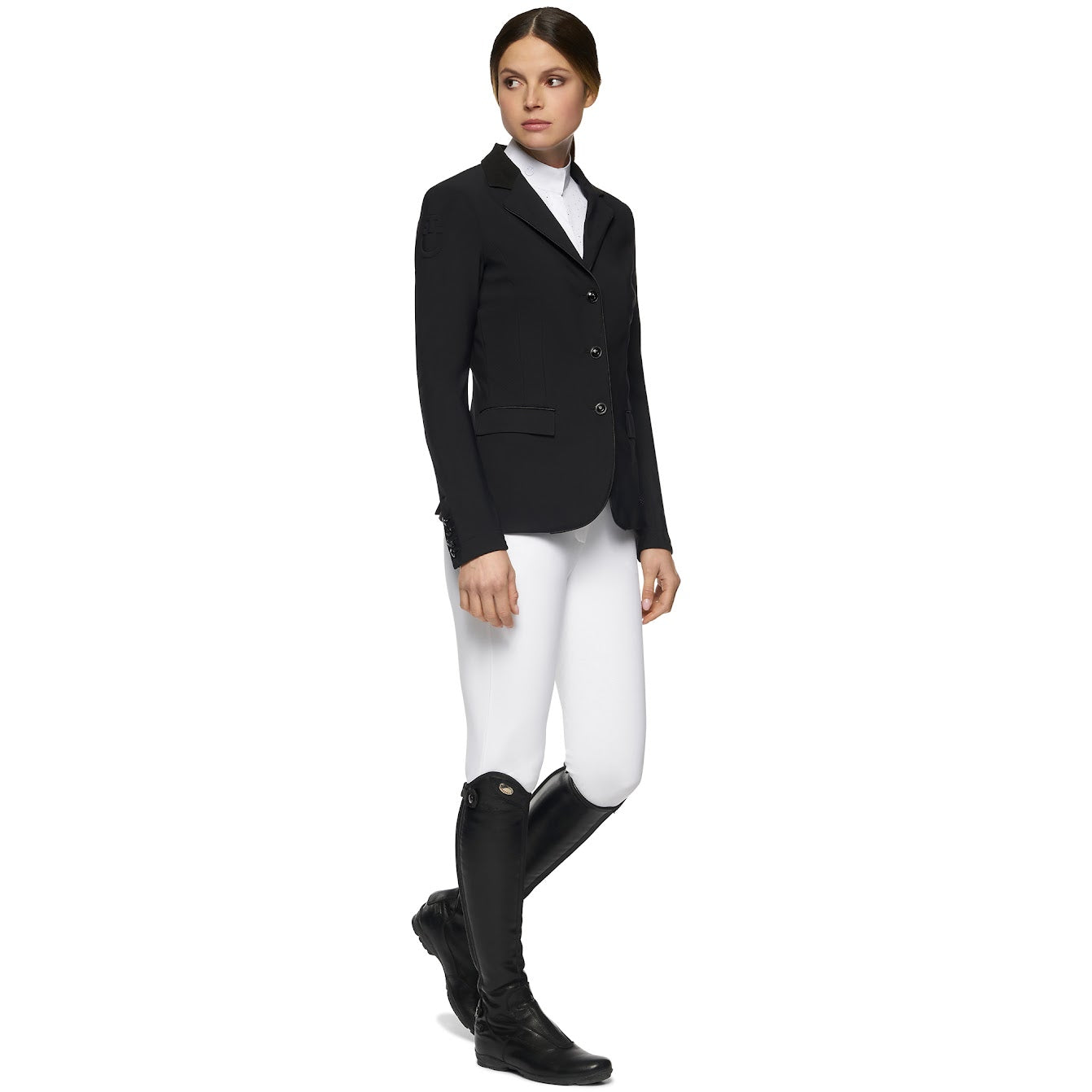 Cavalleria Toscana Black Perforated GP Jacket