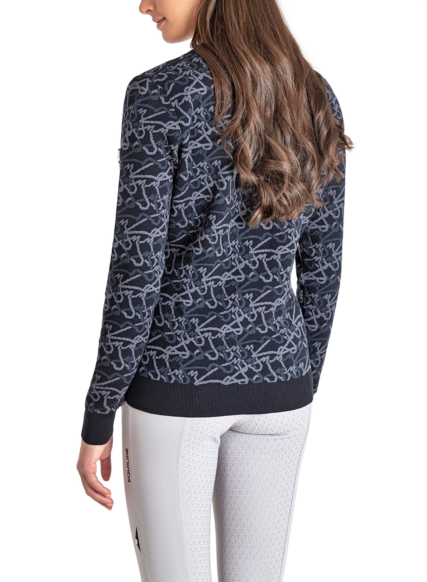 Reduced! Equiline All Over Horse Jumper