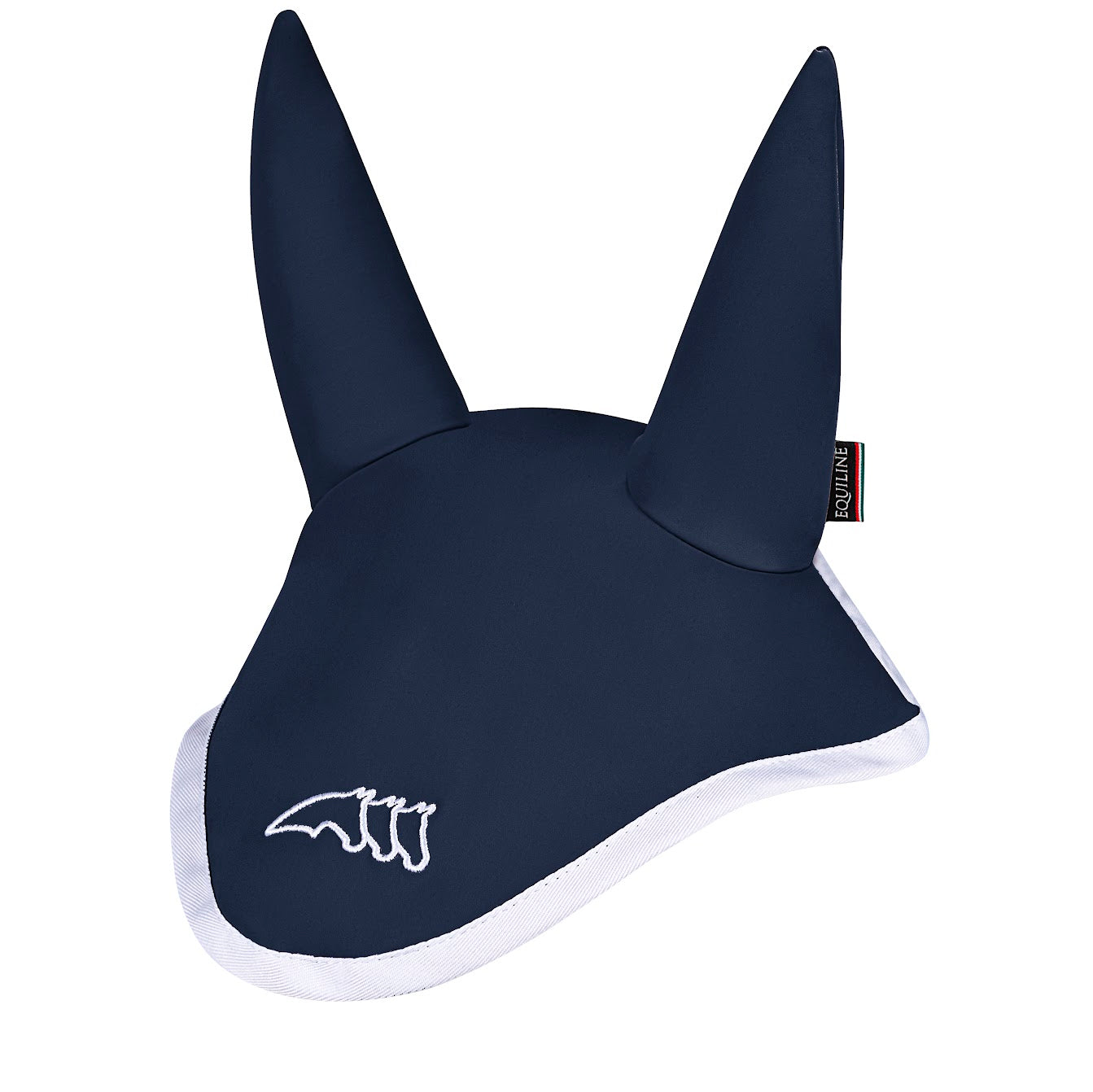 Equiline Navy Cenic Contrast Trim Fly Veil