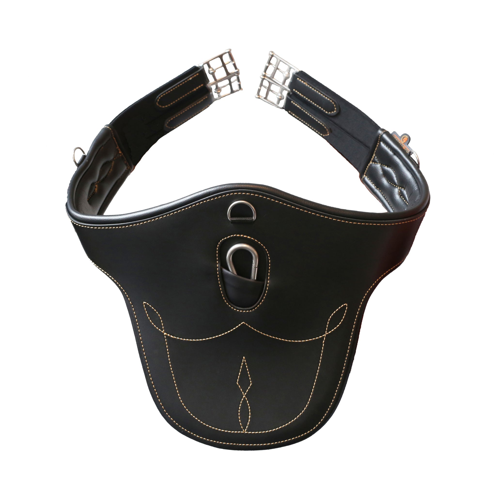 Kentucky stud girth made with artificial leather making it supple and comfortable and very easy to care and maintain. Made in an anatomical shape to mould around your horse and offer them maximum protection.
