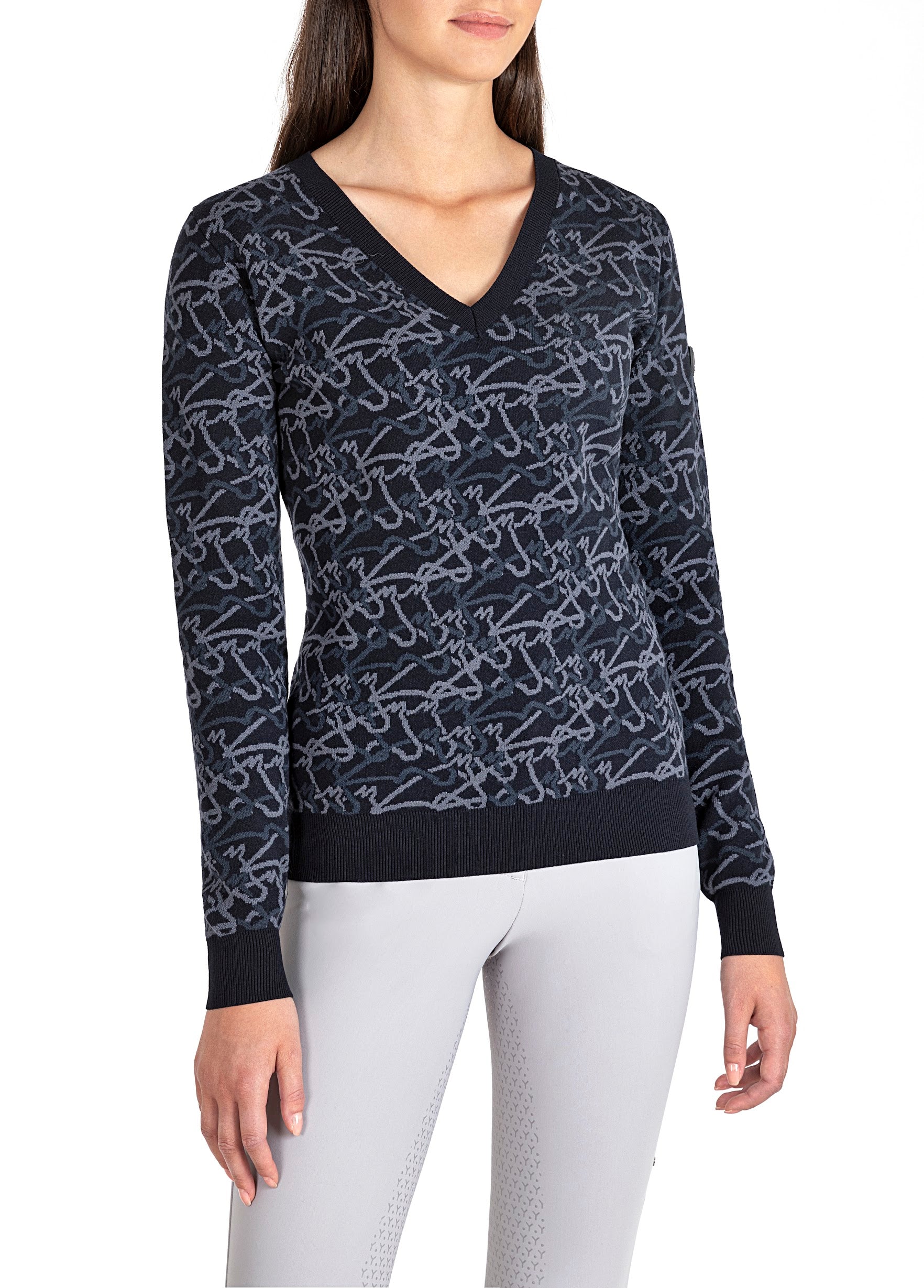 Reduced! Equiline All Over Horse Jumper