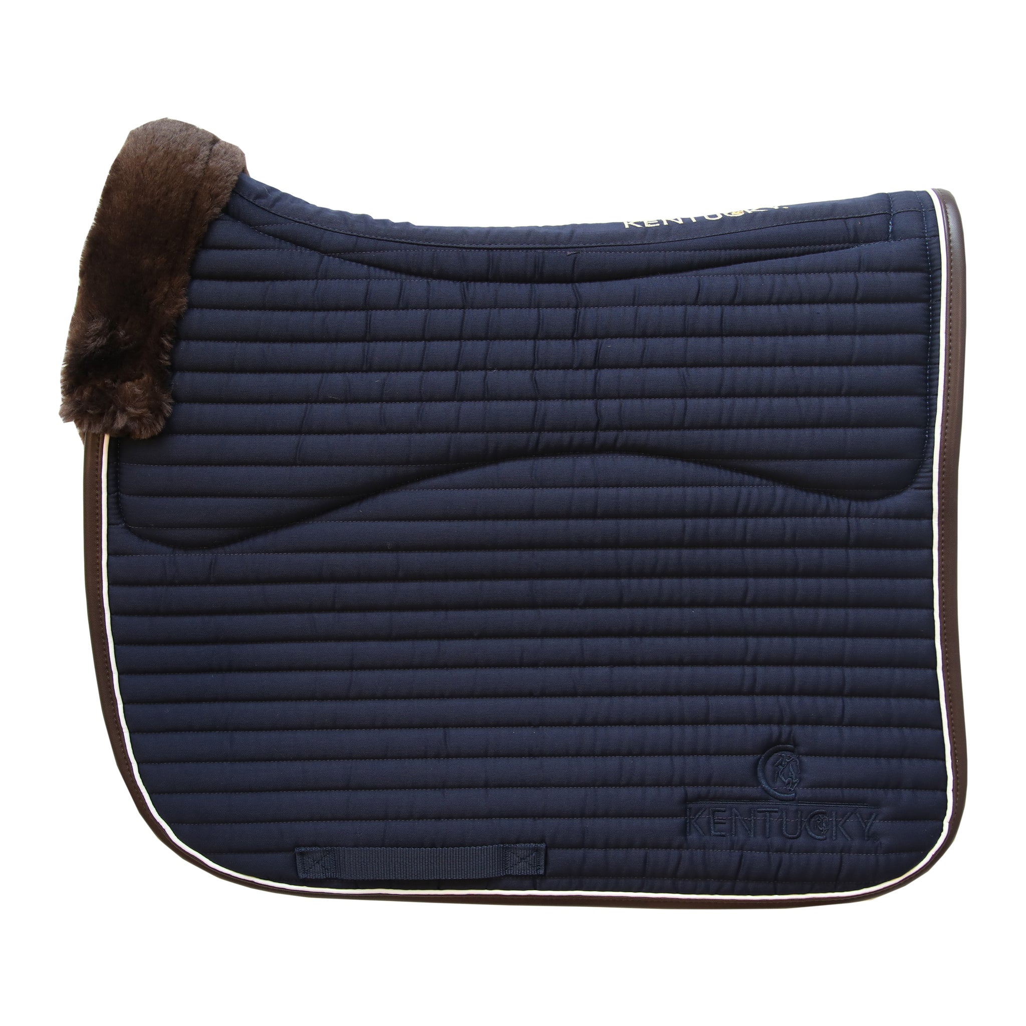 The Kentucky Horsewear Skin Friendly Dressage Pad offers extreme cushioning and support between the horses back and the saddle whilst preventing friction.