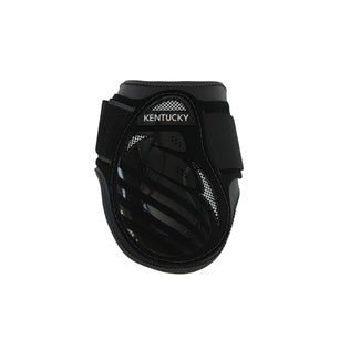 Kentucky Young Horse Fetlock Boots Air are the perfect match for the New Kentucky Tendon Boots Bamboo Shield. Approved for jumping rounds in both FEI and BS the New Kentucky Young Horse Fetlock Boots Air have a double Velcro fastening helping to keep your boot securely fastened. The secure fastening prevents the boot turning when jumping or exercising and therefore keeps the horses hind legs consistently protected.