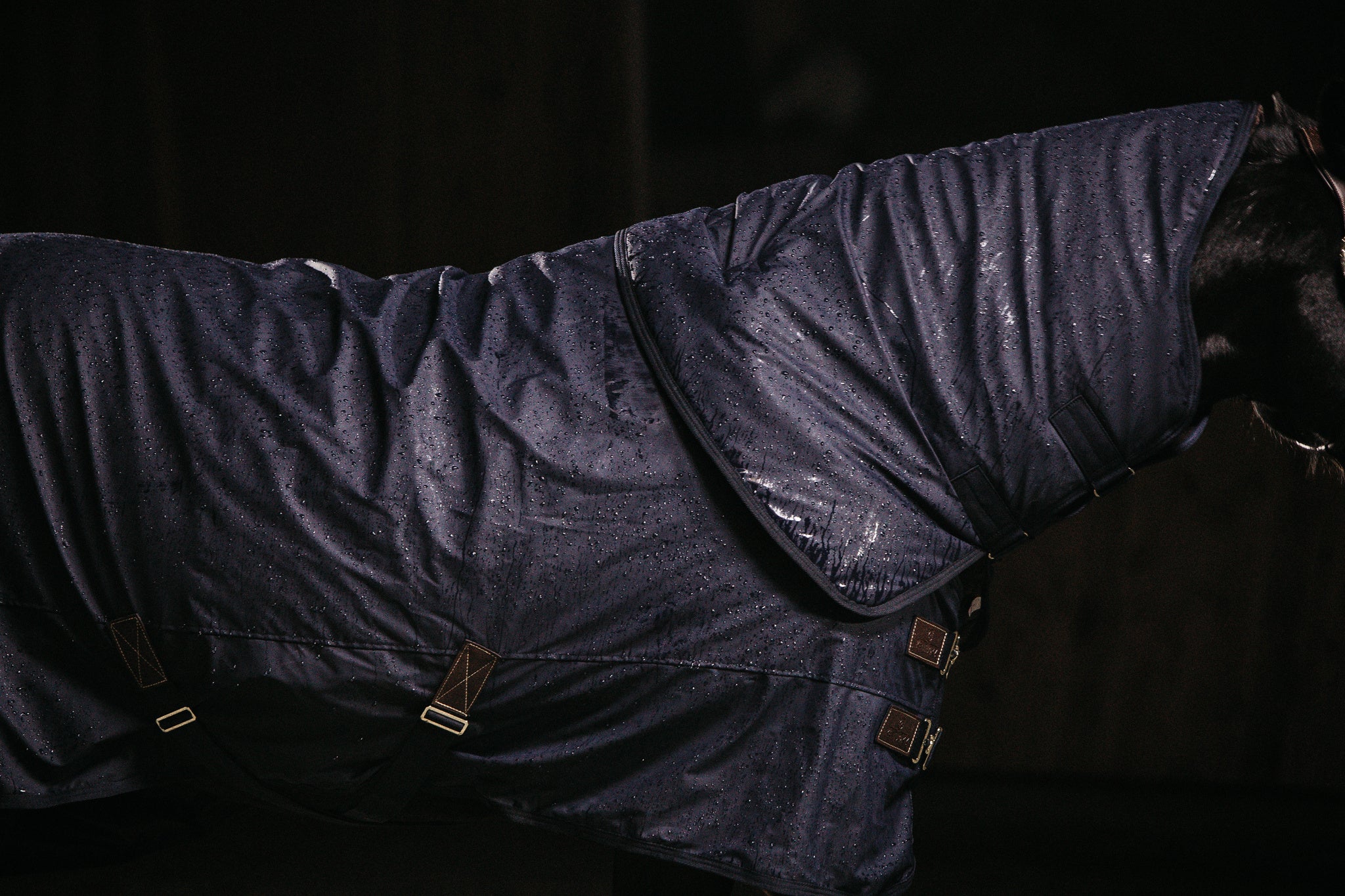 Kentucky Hurricane Turnout Rug All Weather The Kentucky Horsewear, the Turnout Rug Hurricane is a unique new product which features a unique water blocking outer layer for in the field or paddock. Super versatile and hard wearing, the rug will be a reliable product able to guarantee to keep you horse dry in wet weather, even in the heaviest of rain fall. For extreme use in colder climates, we would not advise this turnout rub to be used over a temperature of 10 degrees Celsius.
